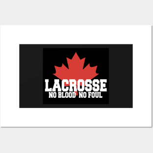 Lacrosse Canada No blood No Foul | Sport Posters and Art